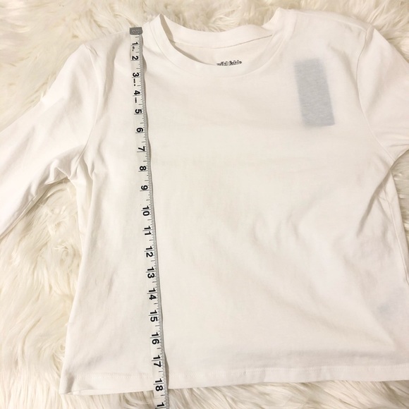 Wild Fable Classic Long Sleeve White Tee Small - Picture 10 of 15